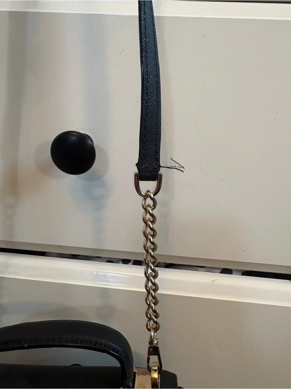kate spade black stud-embellished crossbody with top handle
